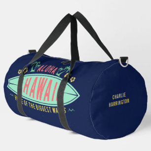 Sac De Sport Aloha Hawaiian Surfer nom personnalisé