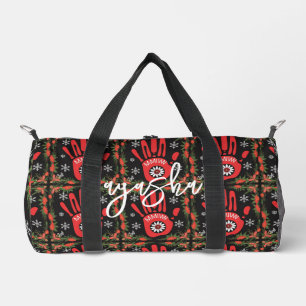Sac De Sport Amérindiens MMIW Red et Black Powwow