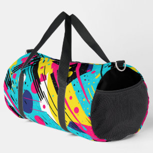 Sac De Sport Années 80 Motif géométrique rétro