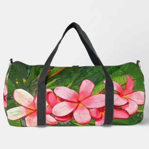 Sac De Sport Art Frangipanier Tropical Rose
