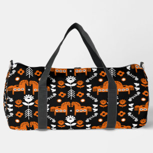 Sac De Sport Art populaire de cheval scandinave