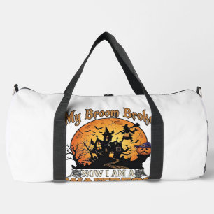Sac De Sport Balai Cassé Serveuse Halloween Sorcière Maison Han