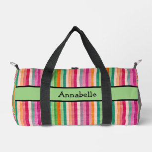 Sac De Sport Bande vibrante rouge et verte