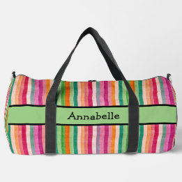 Sac De Sport Bande vibrante rouge et verte