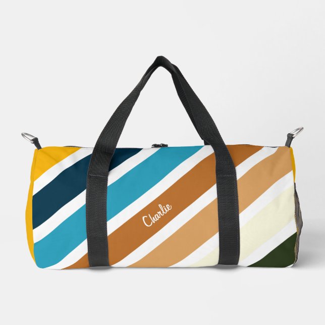 Sac De Sport Bandes diagonales rétro (Recto)