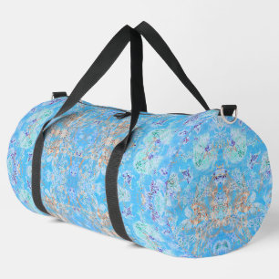 Sac De Sport Beau bleu pastel floral