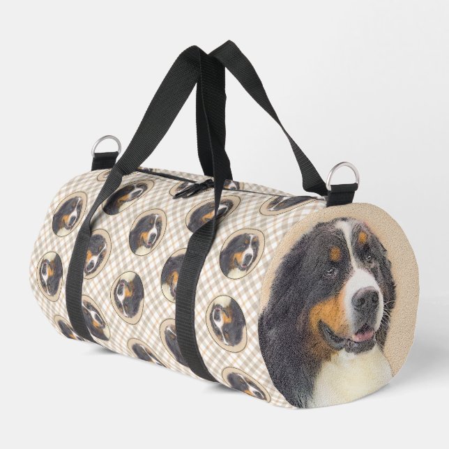 Sac De Sport Bernese Mountain Dog Berner Peinture de mignons an (Coin gauche)