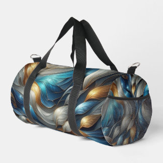 Sac De Sport Bleu Turquoise coloré Abstrait