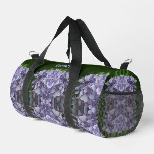 Sac De Sport Blue Hydrangea Petals Abstrait Personnalisé