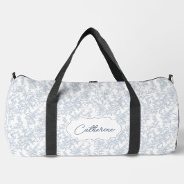 Sac De Sport Blue Toile Floral Lace Personalized