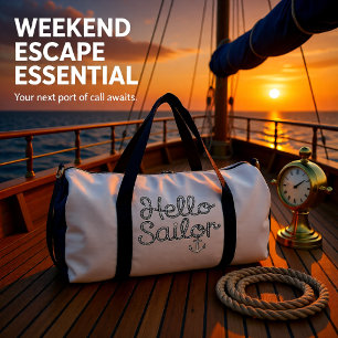 Sac De Sport Bonjour Marin Corde Naútic  Ancre