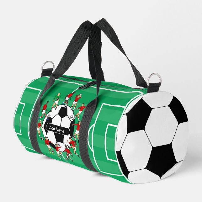 Sac De Sport Boule de football et joueurs personnalisés (Coin gauche)