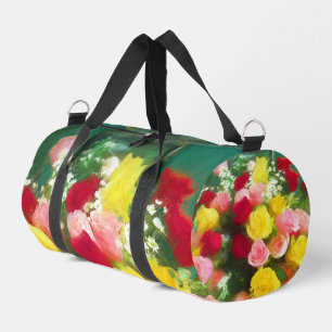 Sac De Sport Bouquet de Roses Peinture Fleurs Originales Art Fl