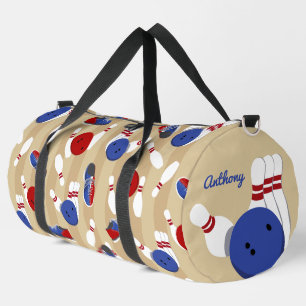 Sac De Sport Bowling Ball et Pins Personnalisé