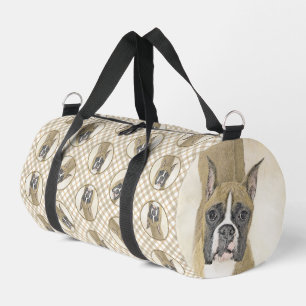Sac De Sport Boxer Peinture Faon Raccourci Amarré Art de Chien