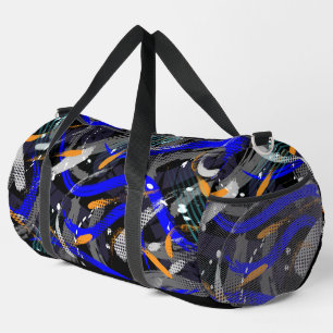 Sac De Sport Brush Strokes Éléments géométriques dans le collag