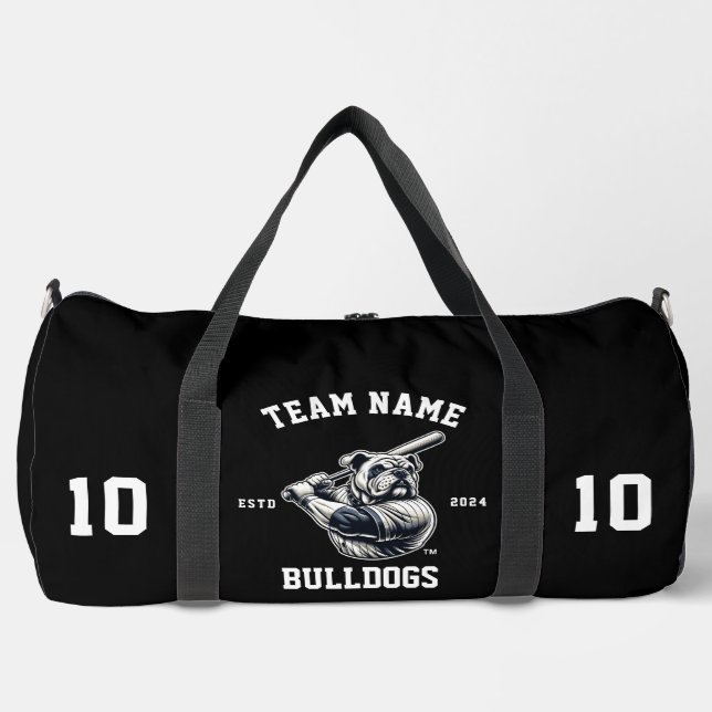 Sac De Sport Bulldogs "Personnalisable" Baseball (Recto)