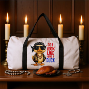 Sac De Sport Canard élégant portant des lunettes de soleil et u