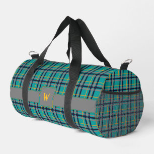 Sac De Sport Carreaux bleus et orange