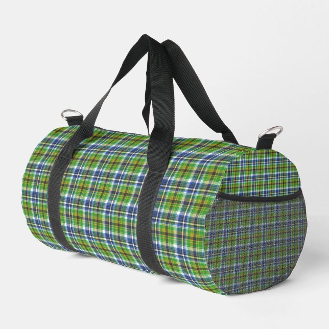 Sac De Sport Carreaux Verts  (Coin droit)