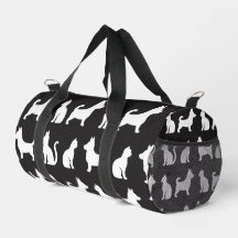 Cat noir et blanc Corgi Motif Amateurs d'animaux d