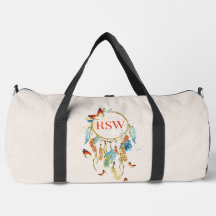 Catcher de rêve amérindien Monogrammed Duffel