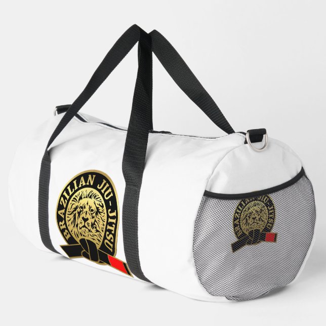 Sac De Sport Ceinture noire brésilienne Jiu-Jitsu plaquée or (Coin droit)