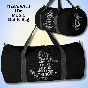 Sac De Sport C'est ce que je fais Je joue de la musique et je s