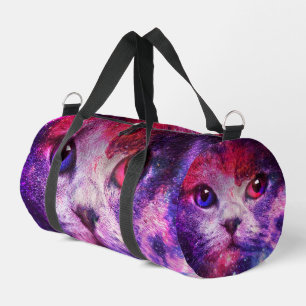 Sac De Sport Chat de la galaxie violette