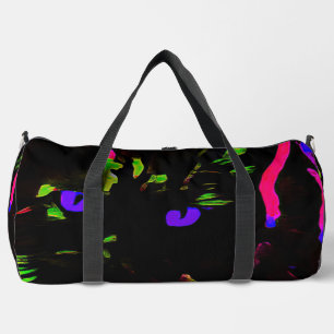 Sac De Sport Chat noir néon avec yeux brillants