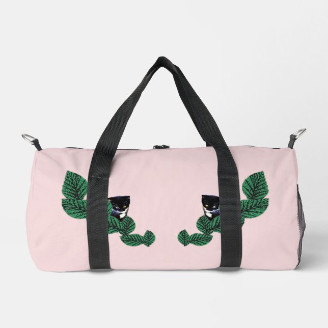 Sac De Sport Chatons et Feuille (Recto)