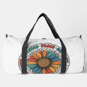 Sac De Sport Chemise Fleur de Paix et de Bonté Vintage_1