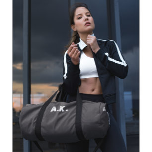 Sac De Sport Chocolat foncé Brown Monogramme blanc Duffin