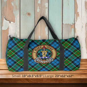 Sac De Sport Cimier du clan Kirkpatrick sur tartan