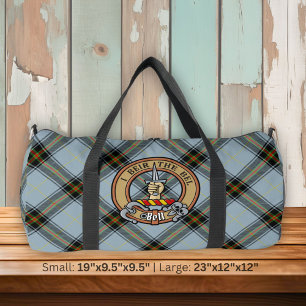 Sac De Sport Clan Bell Crest sur Tartan