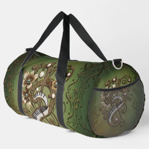 Sac De Sport Clavier de piano steampunk incurvé.