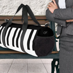 Sac De Sport Clavier musical de piano noir blanc