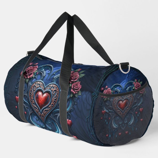 Sac De Sport Coeur gothique conçu avec talent (Coin droit)