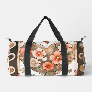 Sac De Sport Coeurs et fleurs