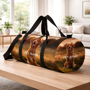 Sac De Sport Collage photo personnalisé pour chien avec 4 noms