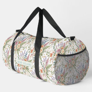 Sac De Sport Conception botanique florale vintage élégante