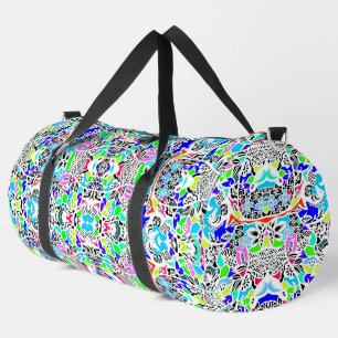 Sac De Sport Conception d'animaux de fleurs colorés mignons