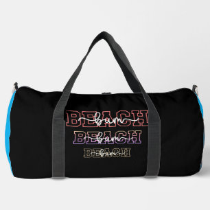 Sac De Sport Conception de texte empilé Beach Bum