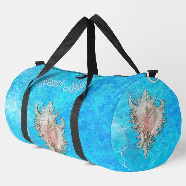 Sac De Sport Conch Shell "Beach Life" (Coin gauche)