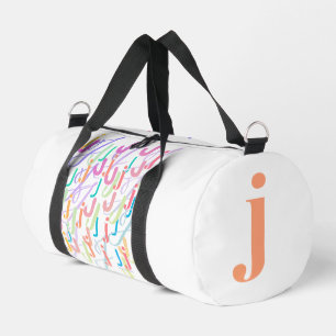 Sac De Sport Confettis en forme de lettre "J"