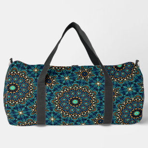 Sac De Sport Cool Funky Turquoise Dot Art Motif