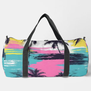 Sac De Sport Coucher de soleil vibrant sur la plage