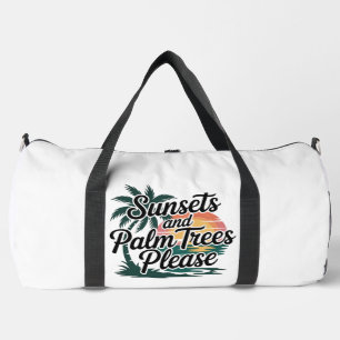 Sac De Sport Couchers de soleil Palmiers S'il vous plaît Océan