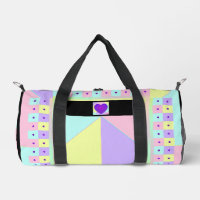 couleurs pastel & coeurs violets battre