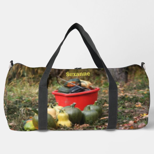 Sac De Sport Country Garden Squash Personnalisé Grand (Recto)